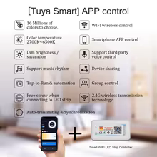 Controlador LED Inteligente Tuya WiFi RGB CCT Thumbnail 2