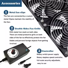 Ventilador de Exaustão 12cm 3000rpm para Servidor Thumbnail 4