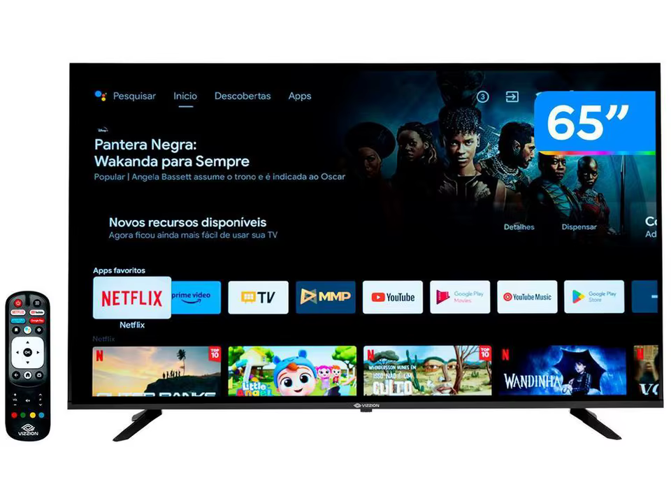 Smart TV 65" 4K Rig Vizzion