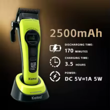 Máquina de Cortar Cabelo Kemei 1593 Profissional Thumbnail 5