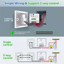 Interruptor Inteligente 433MHz com Controle Remoto Thumbnail 2