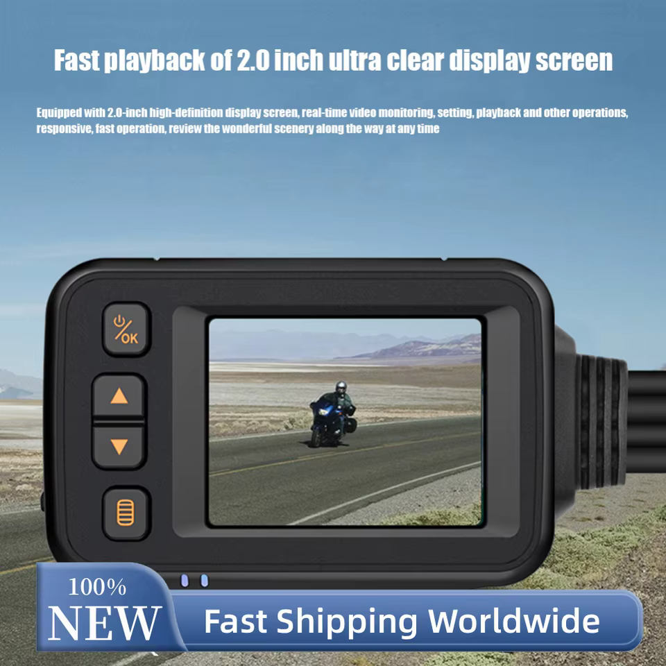 Gravador de Vídeo Moto HD 1080P DVR