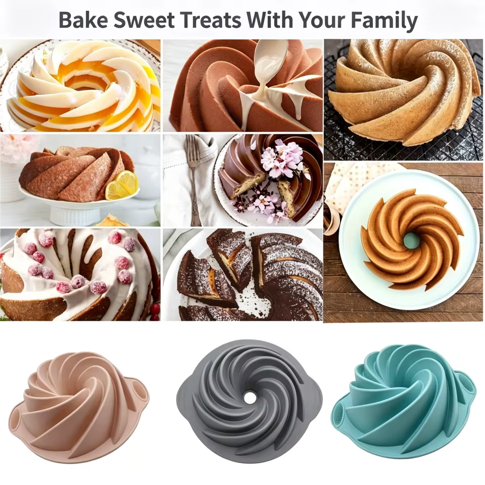 Molde de Silicone para Bolo Bundt