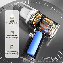 Aspirador Portátil Sem Fio Lenovo 2027 Thumbnail 5