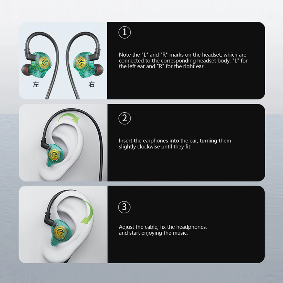 Fones de Ouvido com Fio 3.5mm e Type-C Gamer