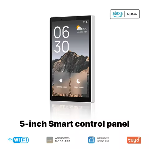 Painel Inteligente MOES 5" com Alexa e Zigbee