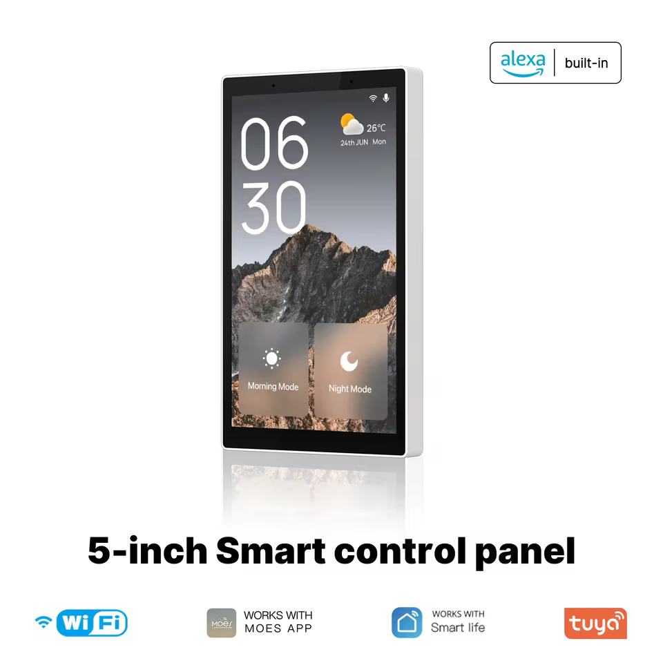 Painel Inteligente MOES 5" com Alexa e Zigbee