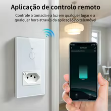 Interruptor Inteligente Wi-Fi com Tomada Thumbnail 3