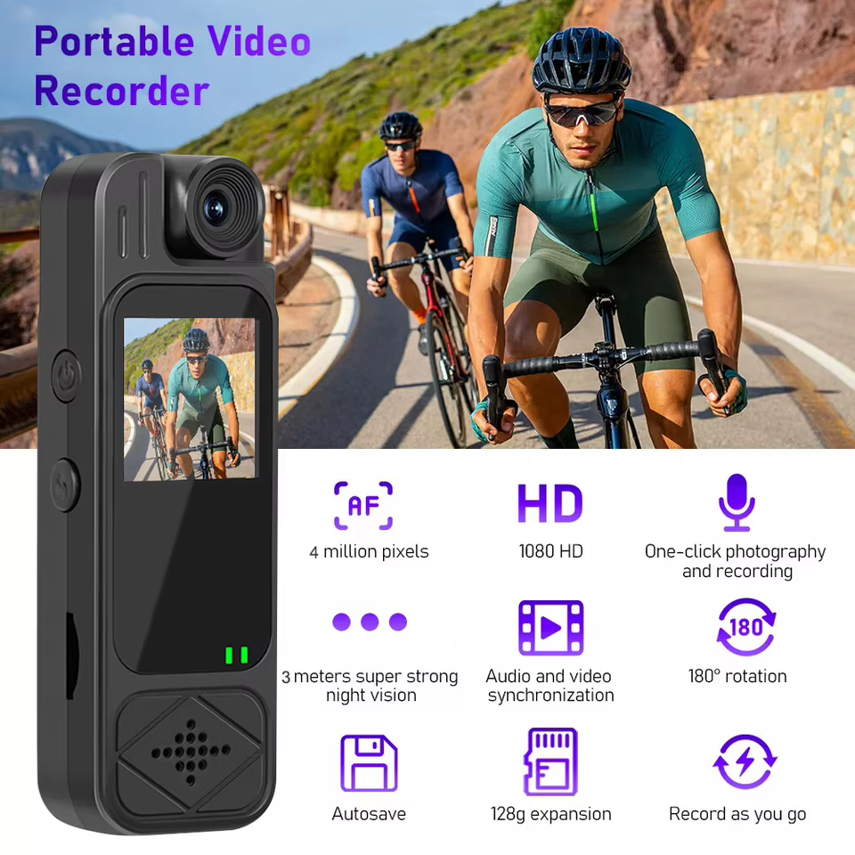 Mini Câmera 1080p HD Bodycam
