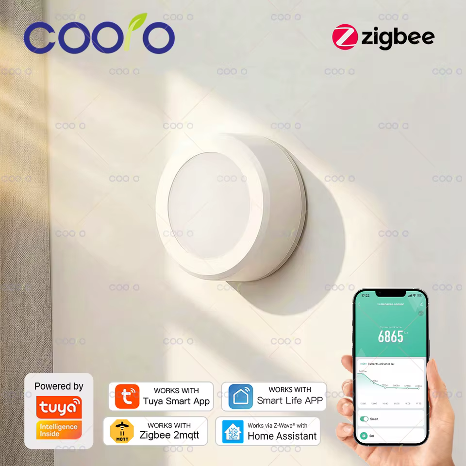Sensor de Luz Zigbee Tuya