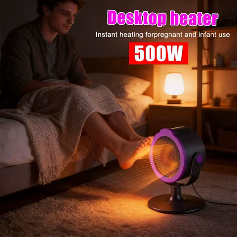 Aquecedor de Mesa Vertical Pequeno