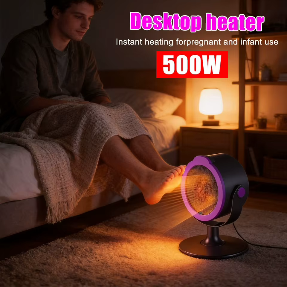 Aquecedor de Mesa Vertical Pequeno