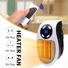 Aquecedor Portátil 500W com Controle Remoto Thumbnail 2