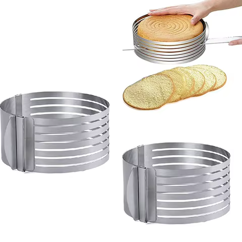 Cortador de Bolo Ajustável Aço Inox