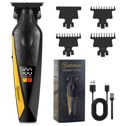 Aparador de Cabelo Hatteker Profissional com LCD