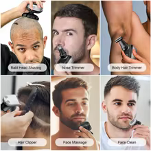 Aparador de Cabelo Elétrico HATTEKER 6 em 1 Thumbnail 4