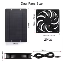 Exaustor Solar 12V 10W Duplo Thumbnail 4