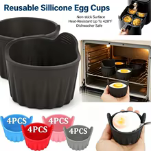Kit 4 Ramequins Silicone Fritadeira de Ar KEMORELA Thumbnail 4