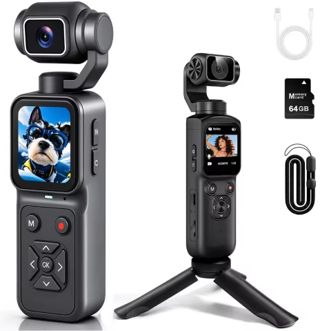 Câmera 4K Vlogging Bolso