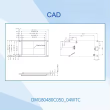 Módulo LCD Dwin 5" 800x480 Thumbnail 5
