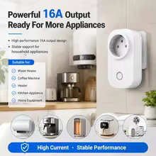 Tomada Inteligente Tuya Wifi 16A com Zigbee e Medidor de Energia Thumbnail 6