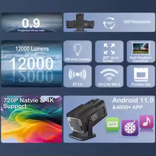 Projetor KaiAqua HY320 Android 11.0 Thumbnail 3
