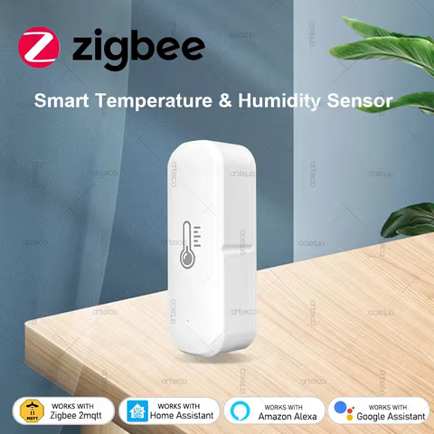 Sensor Zigbee Temperatura e Umidade Mini