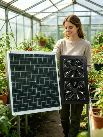 Painel Solar 30W Ventilador Duplo IP65