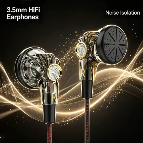 Fones de Ouvido QKZ MDR HiFi Bass Esportivos