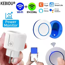 Tomada Inteligente WiFi RF 433MHz Tuya Thumbnail 1