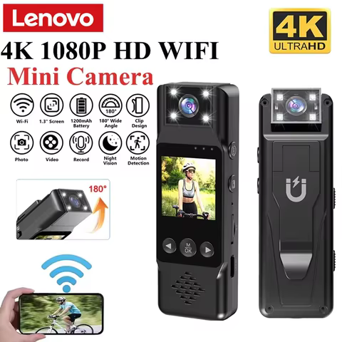 Câmera de Ação Lenovo 4K WiFi
