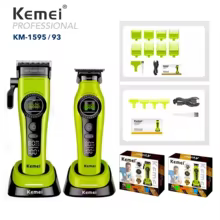 Máquina de Cortar Cabelo Kemei 1593 Profissional Thumbnail 1