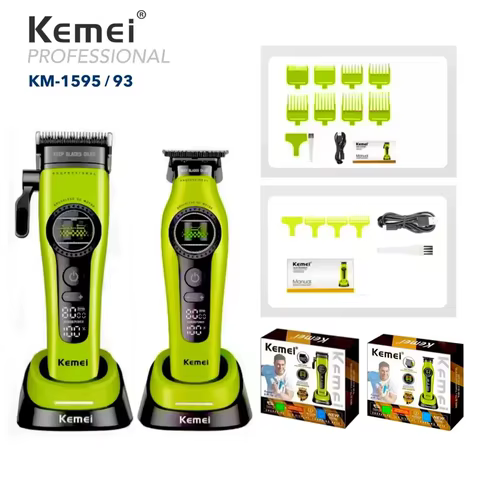 Máquina de Cortar Cabelo Kemei 1593 Profissional