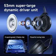 MCHOSE X9 Headset Gamer Sem Fio Thumbnail 3