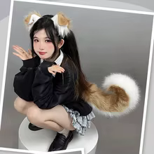 Orelhas e Cauda de Cachorro para Cosplay Thumbnail 1