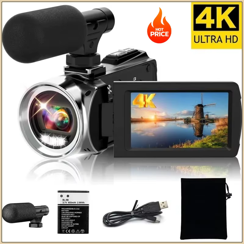 Câmera 4K Filmadora