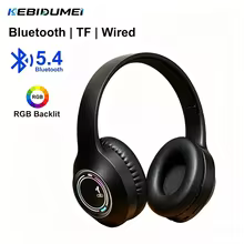 Fones Bluetooth RGB KEBIDUMEI Thumbnail 1