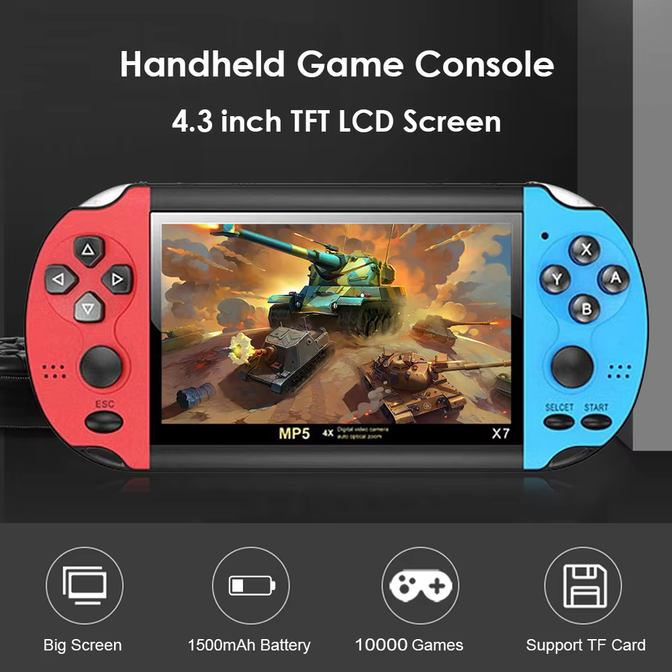 Console Retro Portátil 4.3" 10.000 Jogos