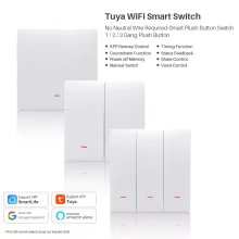 Interruptor WiFi Inteligente Tuya 1/2/3 Gang Thumbnail 2