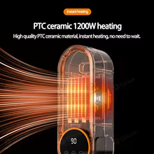 Aquecedor PTC Portátil 1200W Thumbnail 5