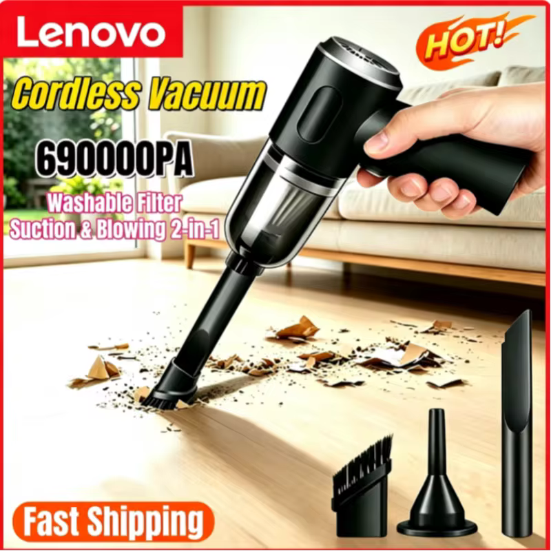 Aspirador Portátil Sem Fio Lenovo 2027