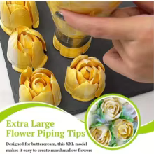 Bico de Confeiteiro Floral Rosa - Ponta Russa Thumbnail 2
