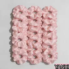 Scrunchies de Cetim Rosa - 1 a 100 Peças Thumbnail 4