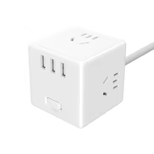 Conversor Xiaomi Mijia Cube 3 Portas USB Thumbnail 6