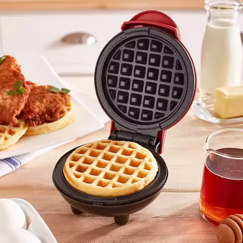 Mini Máquina de Waffles Coração