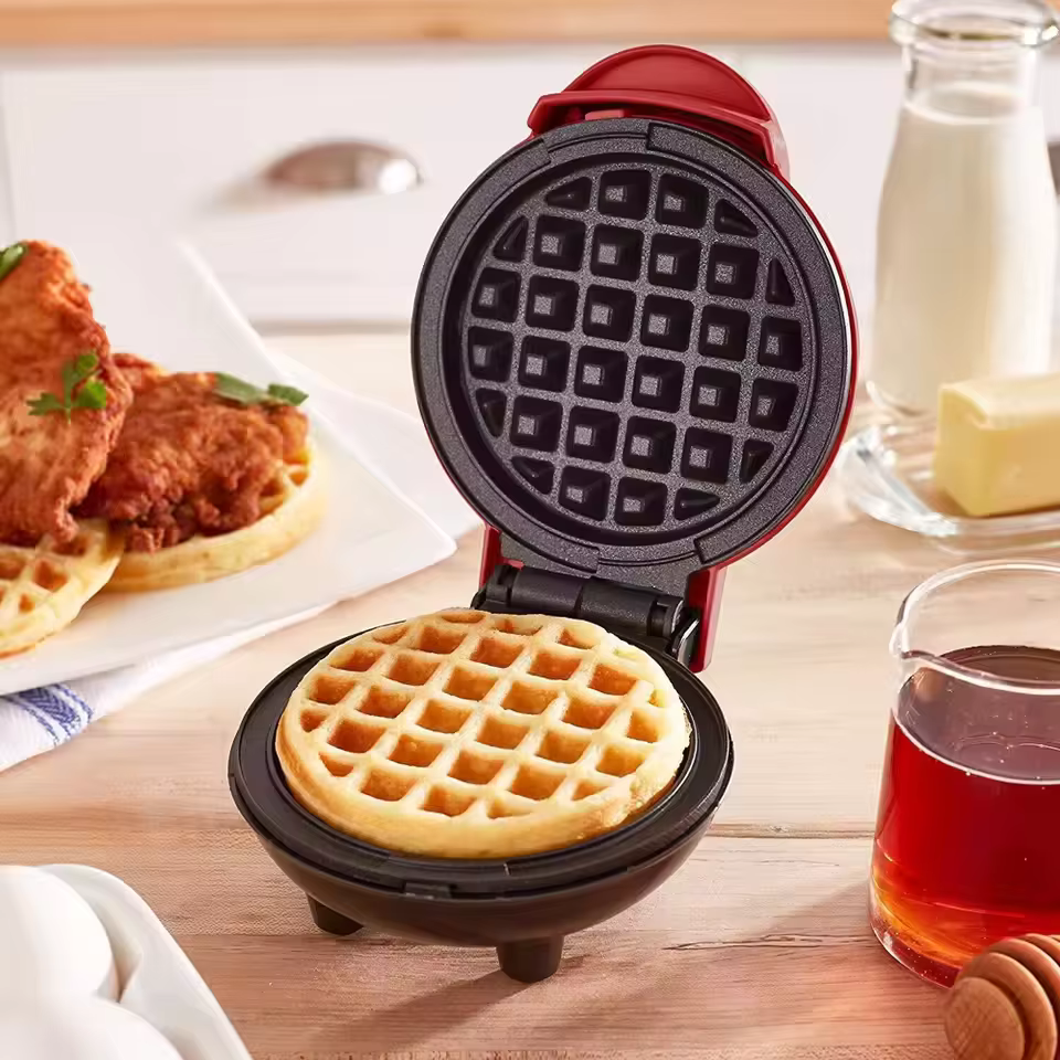 Mini Máquina de Waffles Coração
