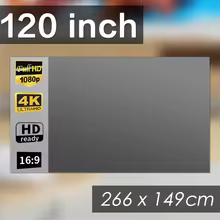 Tela de Projeção Portátil 16:9 Thumbnail 1