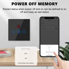Interruptor Inteligente Ventilador Luz WiFi Thumbnail 4