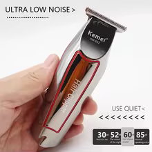Kemei KM-032 Aparelho de Corte Profissional Sem Fio Thumbnail 4