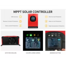 Controlador Solar MPPT WiFi 80A Tela LCD Thumbnail 4